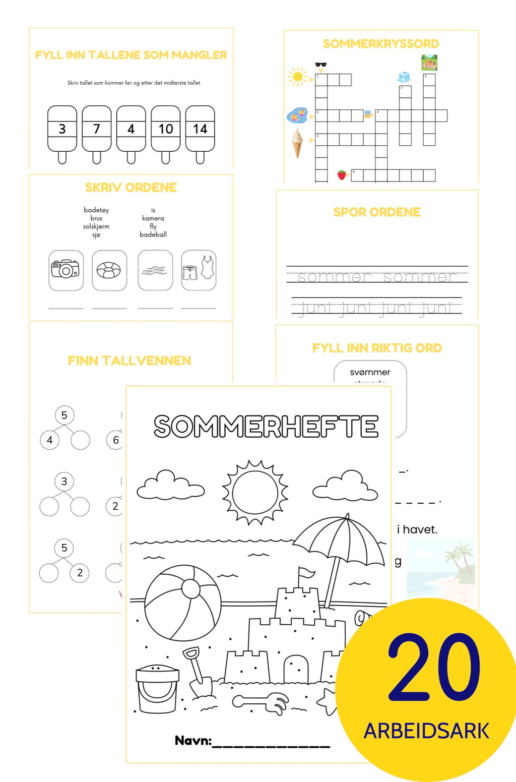 Sommerhefte 1.-2. trinn – Heftemakeriet